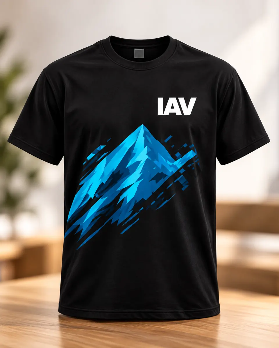 Camiseta personalizada con el logo IAV